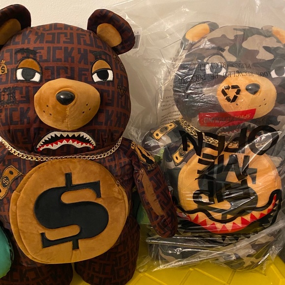 sprayground teddy bear bolsa